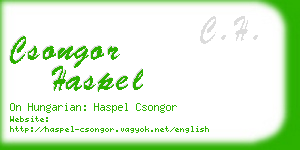 csongor haspel business card